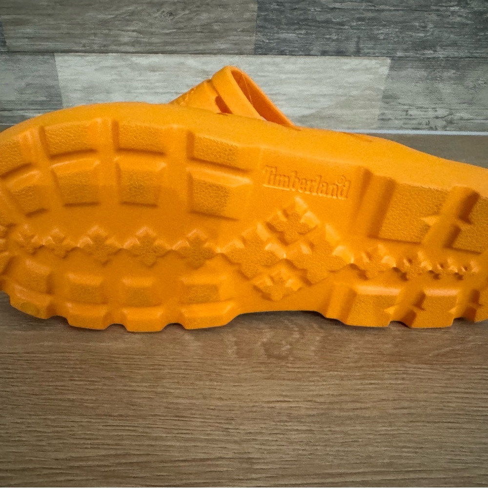 Timberland Men's Orange Slide Sandals - Picture 4 of 5